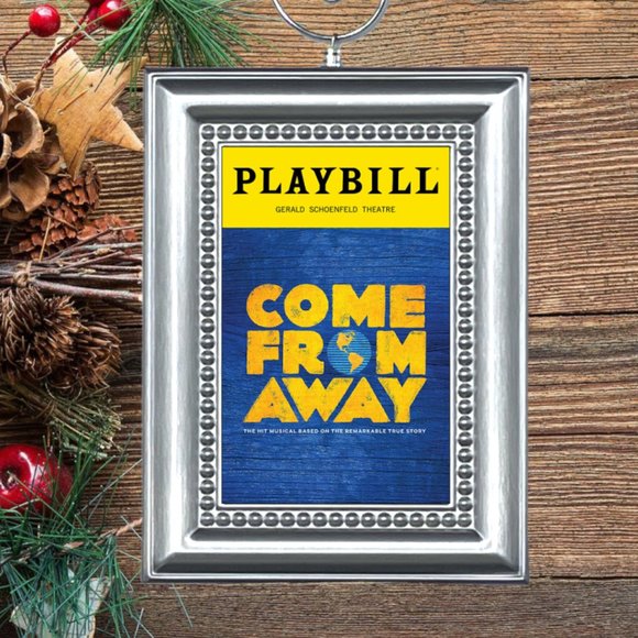 Come From Away Broadway Musical Playbill Christmas Tree Ornament‎ - Picture 1 of 3